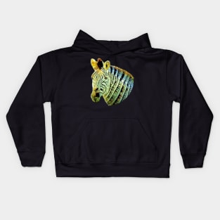 abstract zebra Kids Hoodie